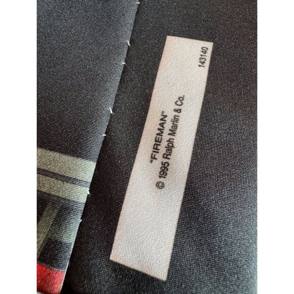 Vintage 1995 Ralph Marlin “Fireman” Novelty Tie – Made in USA – Polyester - Picture 3 of 8